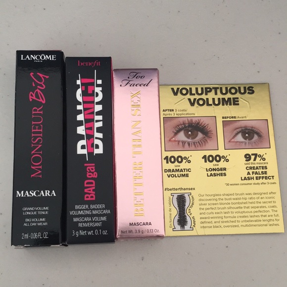 Too Faced Other - Trio Mascara Set (Too Faced, Lancôme, Benefit)